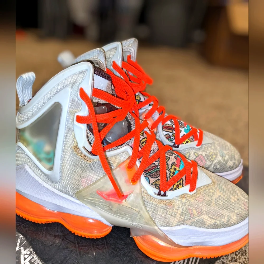 Nike LeBron XIX "Fast Food" Men's Basketball Trainer Sneakers - Picture 9 of 15